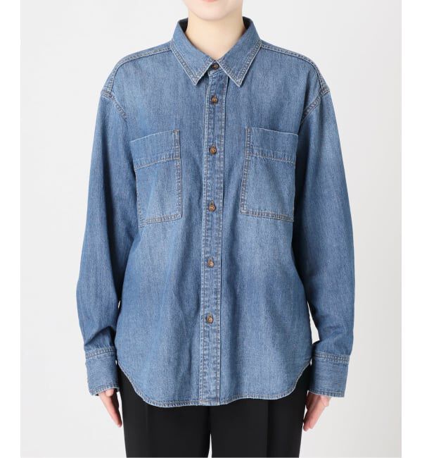 Spick and Span「《追加》ライトオンスデニムシャツ」|シャツ・ブラウス|