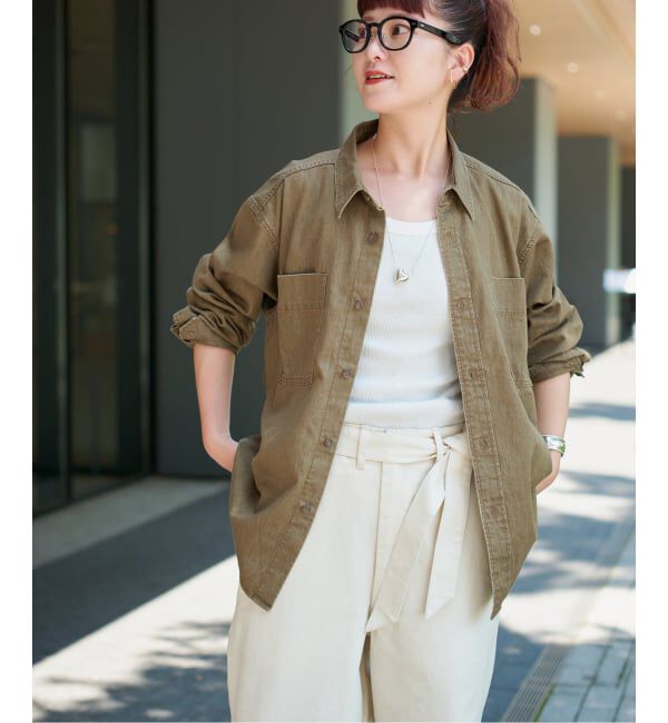 Spick and Span「《追加》ライトオンスデニムシャツ」|シャツ・ブラウス|