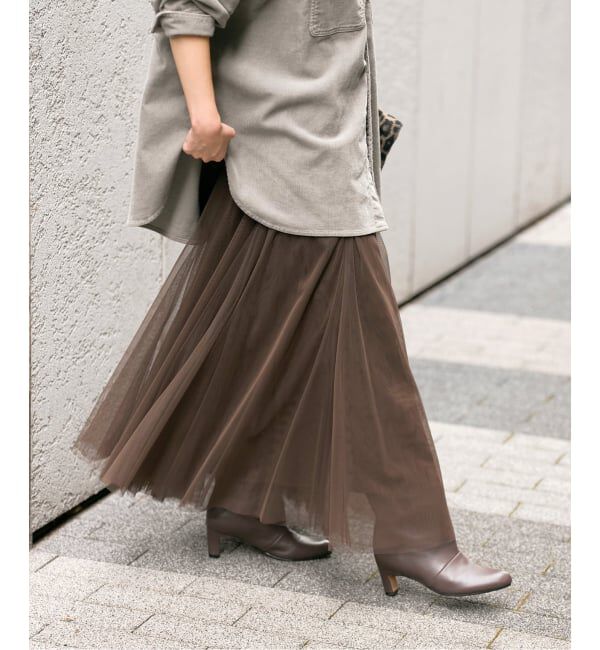 Spick and Span「《追加》チュールスカート」|スカート|