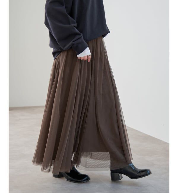 Spick and Span「《追加》チュールスカート」|スカート|