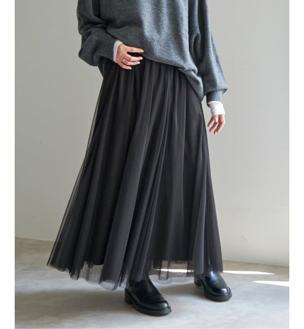 Spick and Span「《追加》チュールスカート」|スカート|