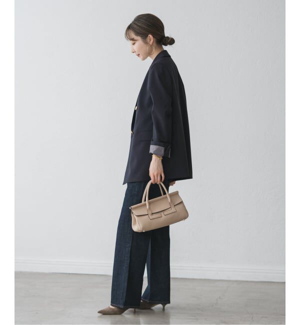 NOBLE「エステルツイルピークドラペルジャケット」|テーラードジャケット|