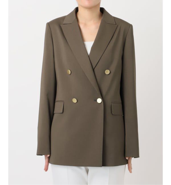 NOBLE「エステルツイルピークドラペルジャケット」|テーラードジャケット|