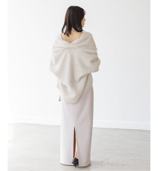 NOBLE「《追加》【洗える】コンフォートジャージーライクタイトスカート 5」|スカート|