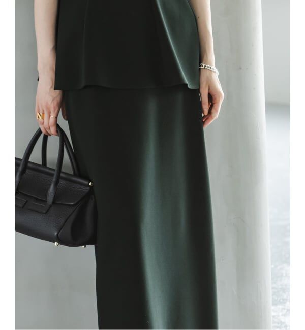 NOBLE「《追加》【洗える】コンフォートジャージーライクタイトスカート 5」|スカート|