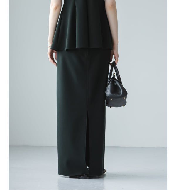 NOBLE「《追加》【洗える】コンフォートジャージーライクタイトスカート 5」|スカート|