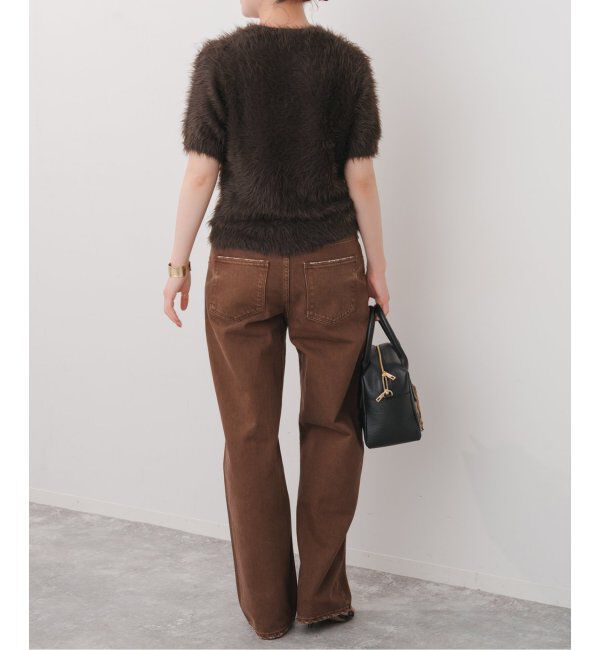 Spick and Span「《追加》手洗い可 / フェザーヤーンハーフスリーブニット」|ニット・セーター|