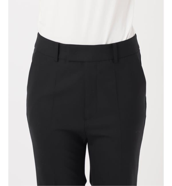 NOBLE「ハイストレッチナローフレアパンツ」|スラックス|