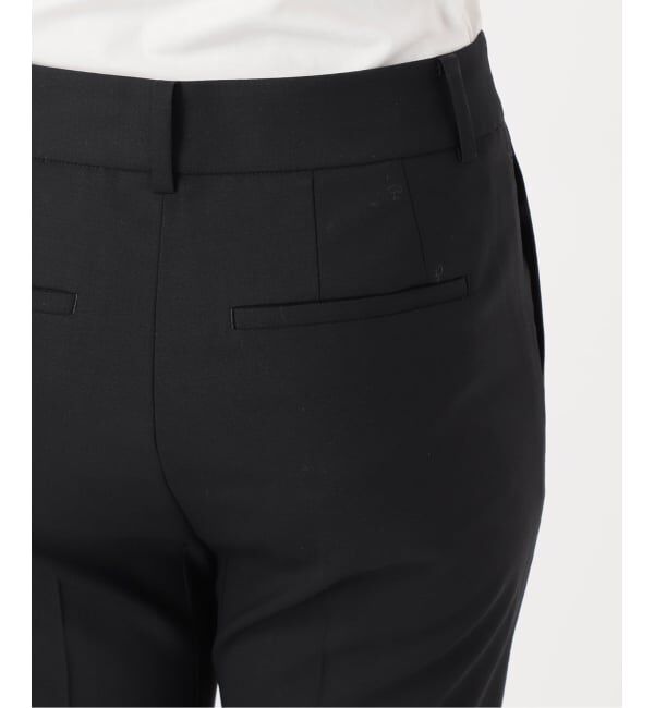 NOBLE「ハイストレッチナローフレアパンツ」|スラックス|