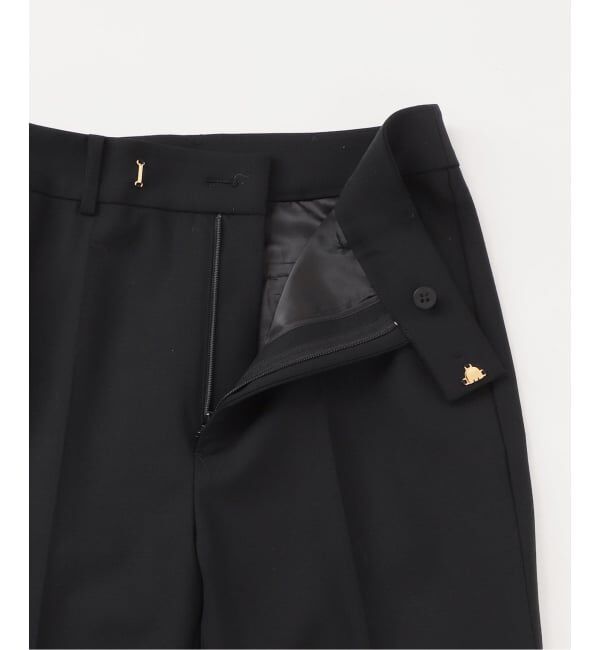 NOBLE「ハイストレッチナローフレアパンツ」|スラックス|