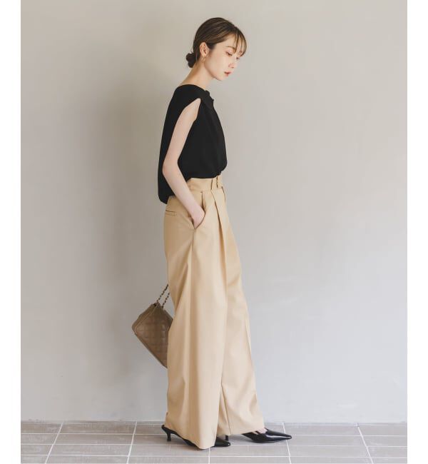 NOBLE「《WEB限定追加》【洗える】バルーンケープブラウス」|シャツ・ブラウス|