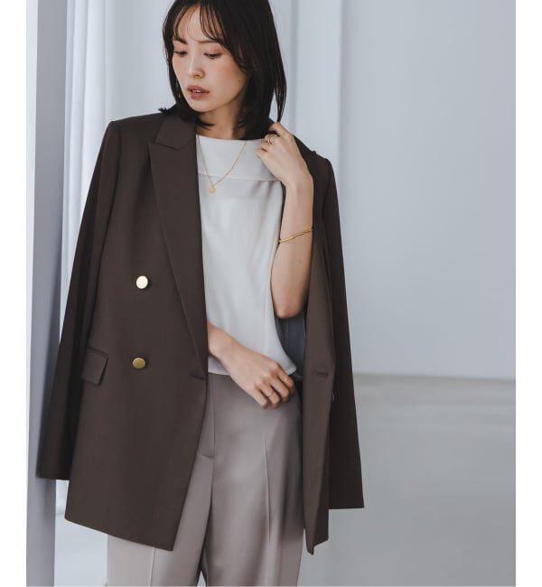 NOBLE「《WEB限定追加》【洗える】バルーンケープブラウス」|シャツ・ブラウス|