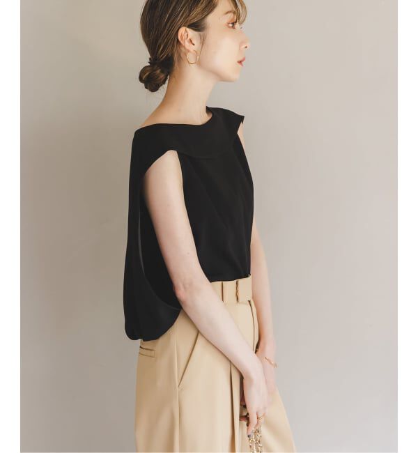 NOBLE「《WEB限定追加》【洗える】バルーンケープブラウス」|シャツ・ブラウス|
