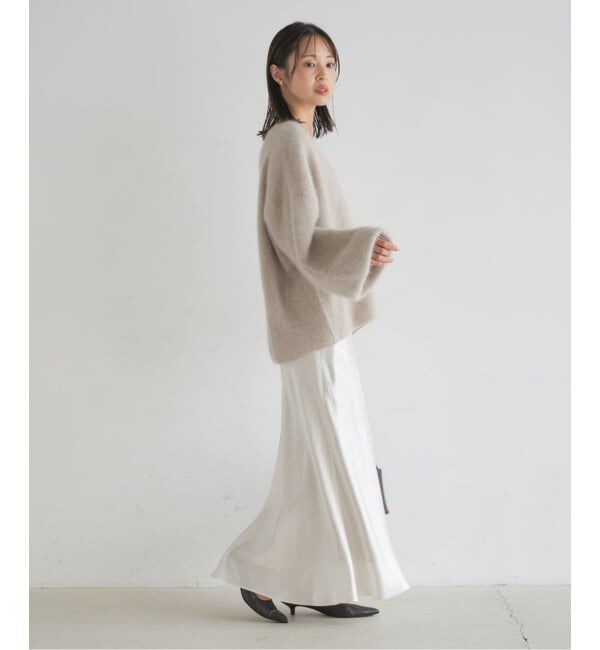 NOBLE「《追加》ファーニット2WAYパフスリーブニット」|ニット・セーター|