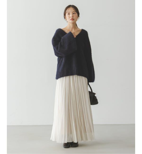 NOBLE「《追加》ファーニット2WAYパフスリーブニット」|ニット・セーター|