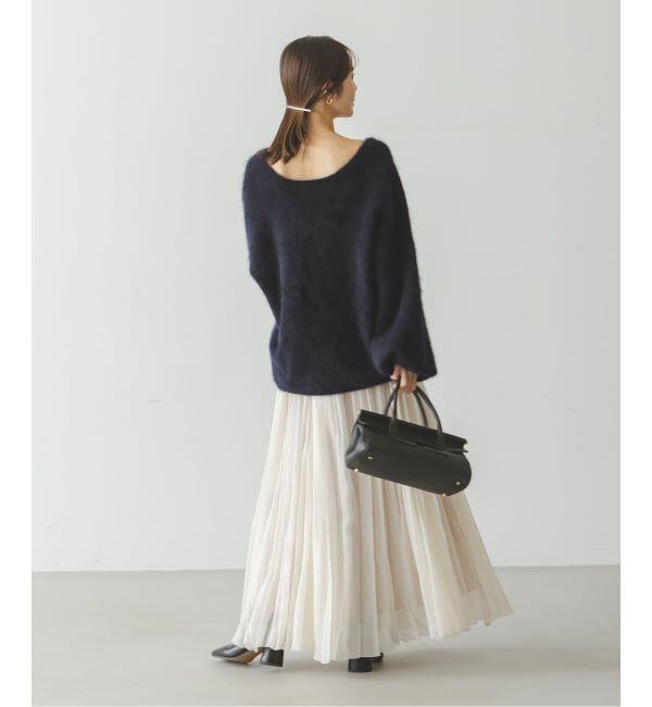 NOBLE「《追加》ファーニット2WAYパフスリーブニット」|ニット・セーター|