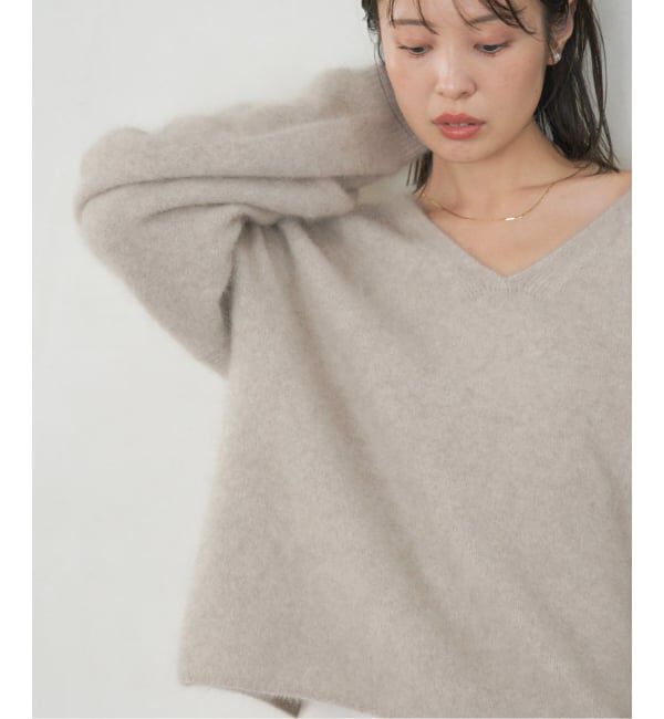 NOBLE「《追加》ファーニット2WAYパフスリーブニット」|ニット・セーター|
