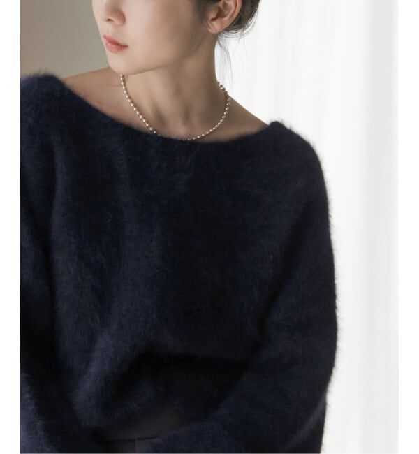NOBLE「《追加》ファーニット2WAYパフスリーブニット」|ニット・セーター|