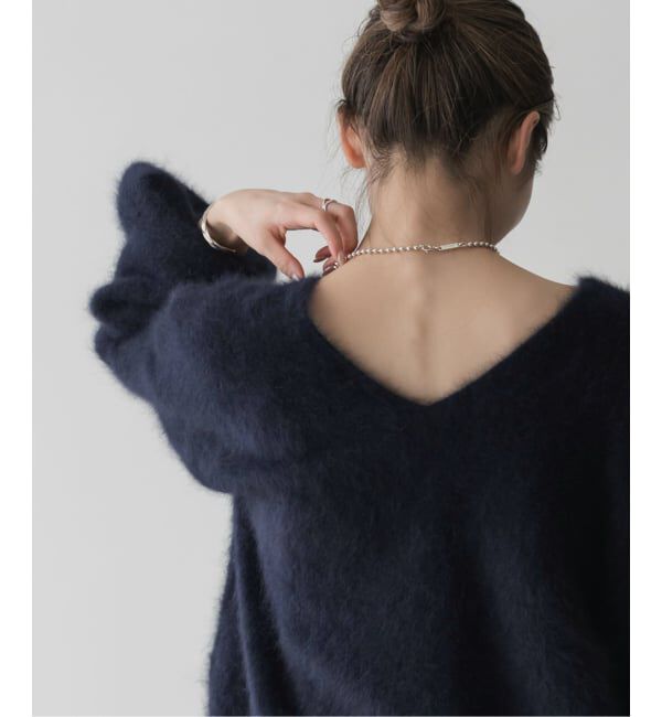 NOBLE「《追加》ファーニット2WAYパフスリーブニット」|ニット・セーター|