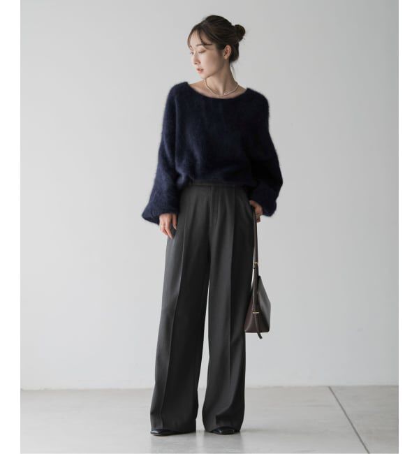 NOBLE「《追加》ファーニット2WAYパフスリーブニット」|ニット・セーター|