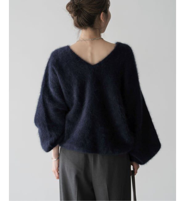 NOBLE「《追加》ファーニット2WAYパフスリーブニット」|ニット・セーター|