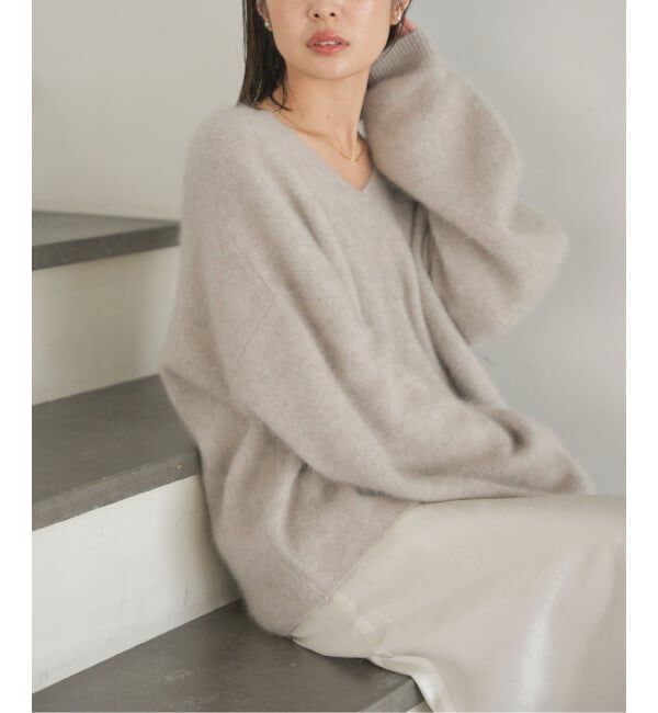 NOBLE「《追加》ファーニット2WAYパフスリーブニット」|ニット・セーター|