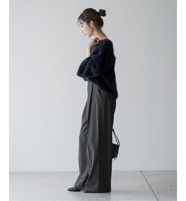 NOBLE「《追加》ファーニット2WAYパフスリーブニット」|ニット・セーター|