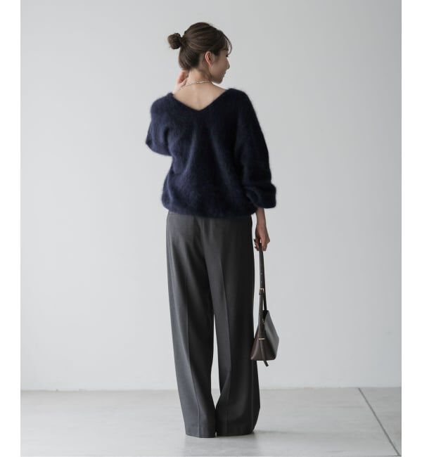 NOBLE「《追加》ファーニット2WAYパフスリーブニット」|ニット・セーター|