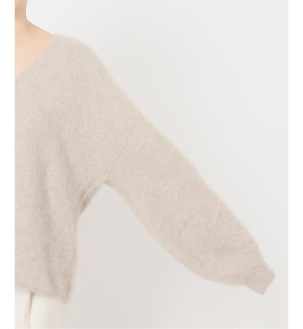 NOBLE「《追加》ファーニット2WAYパフスリーブニット」|ニット・セーター|