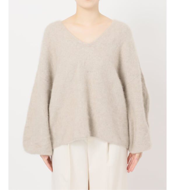 NOBLE「《追加》ファーニット2WAYパフスリーブニット」|ニット・セーター|