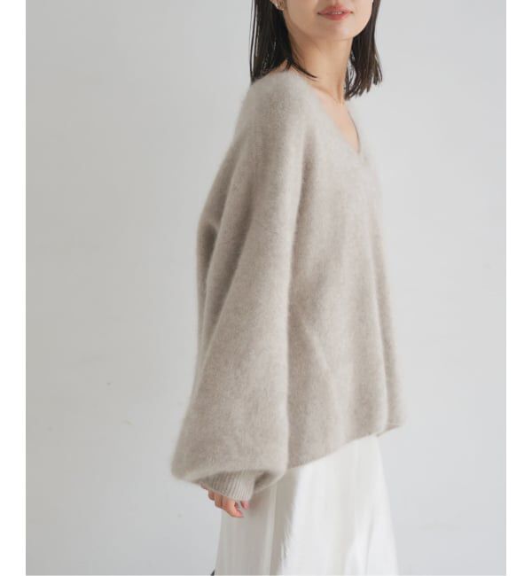 NOBLE「《追加》ファーニット2WAYパフスリーブニット」|ニット・セーター|