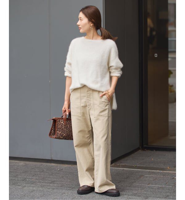 FRAMeWORK「≪追加≫FOX/CASHMERE ボートネック プルオーバー3」|ニット・セーター|