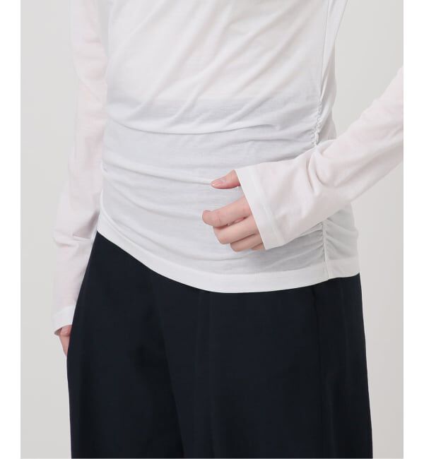  「《予約》【洗える】ドレープシアーカットソー」|Tシャツ・カットソー|