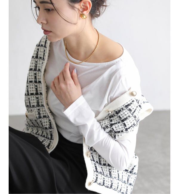  「《予約》【洗える】ドレープシアーカットソー」|Tシャツ・カットソー|