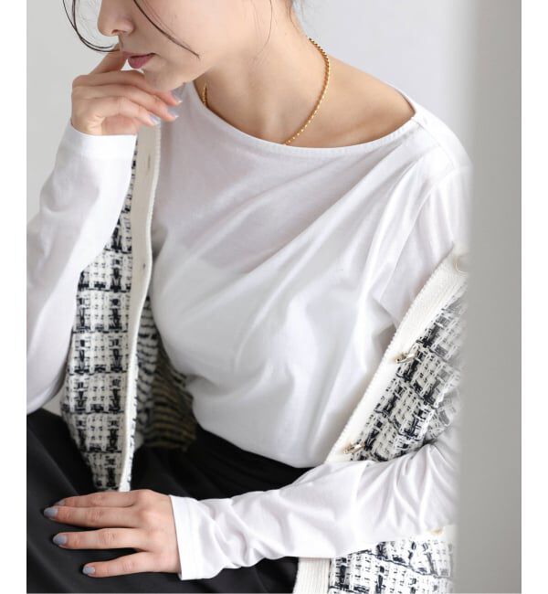  「《予約》【洗える】ドレープシアーカットソー」|Tシャツ・カットソー|