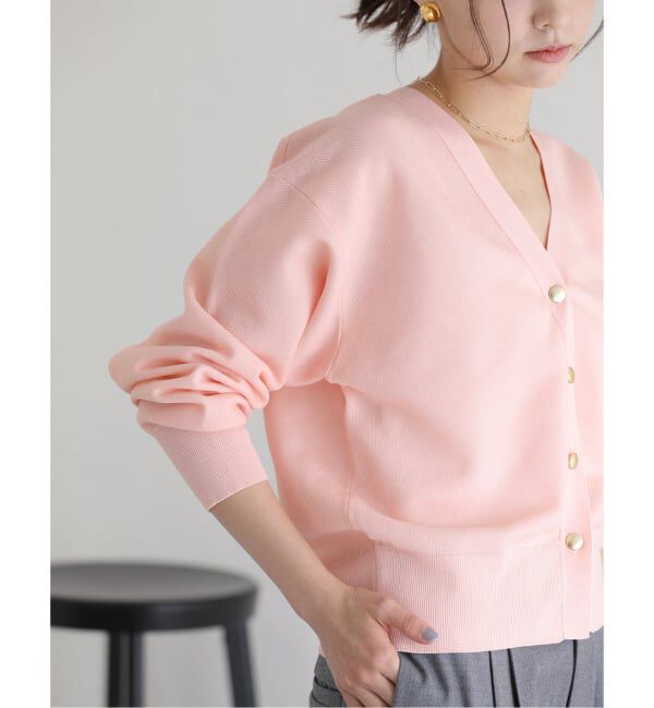  「《予約》【洗える】接結シアーVカーディガン」|カーディガン|