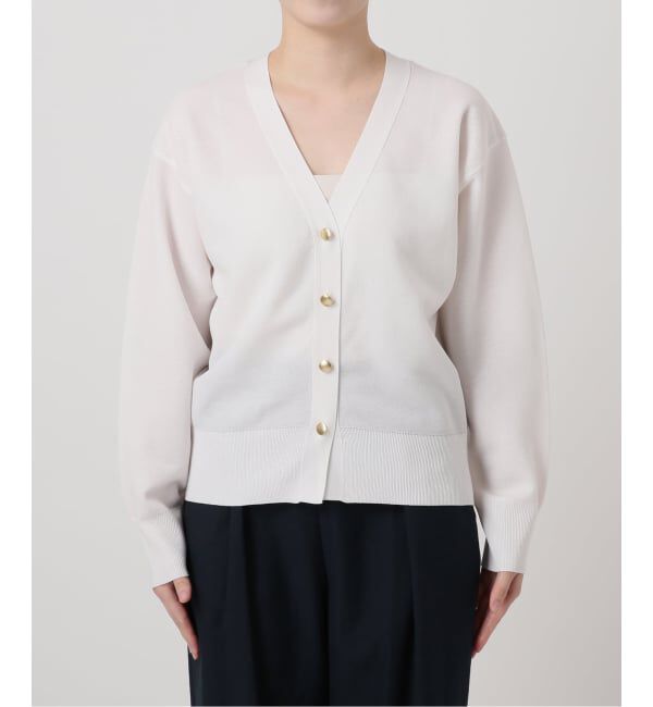  「《予約》【洗える】接結シアーVカーディガン」|カーディガン|