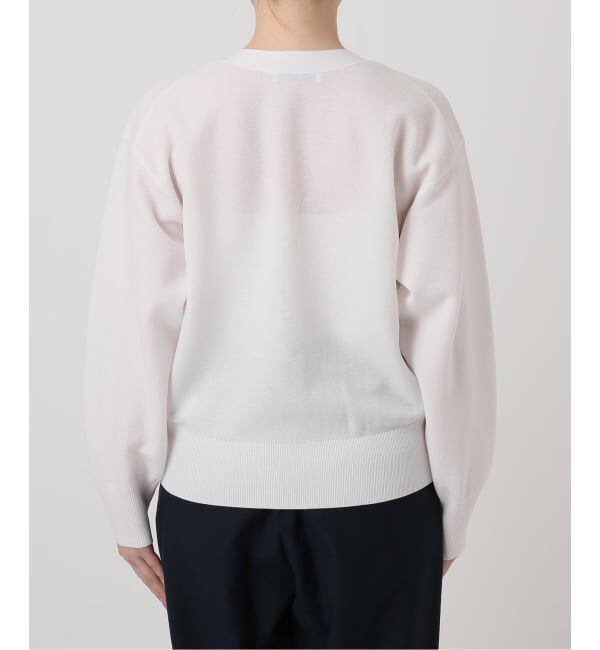  「《予約》【洗える】接結シアーVカーディガン」|カーディガン|