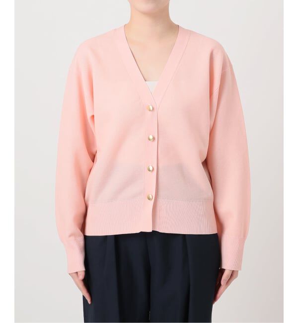  「《予約》【洗える】接結シアーVカーディガン」|カーディガン|