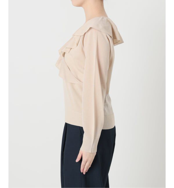  「《予約》【洗える】フリルニット」|ニット・セーター|