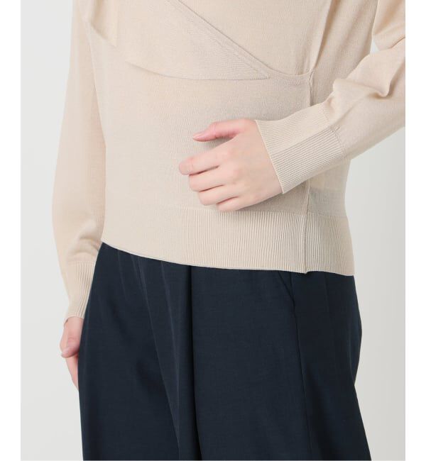  「《予約》【洗える】フリルニット」|ニット・セーター|