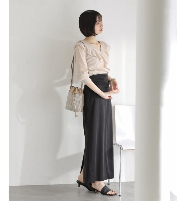  「《予約》【洗える】フリルニット」|ニット・セーター|