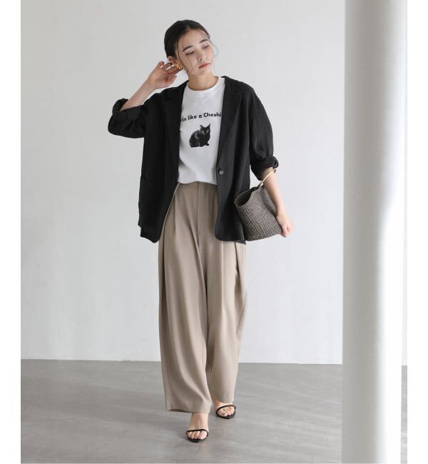  「《予約》【洗える】ウォッシャブルリネン混ジャケット」|テーラードジャケット|