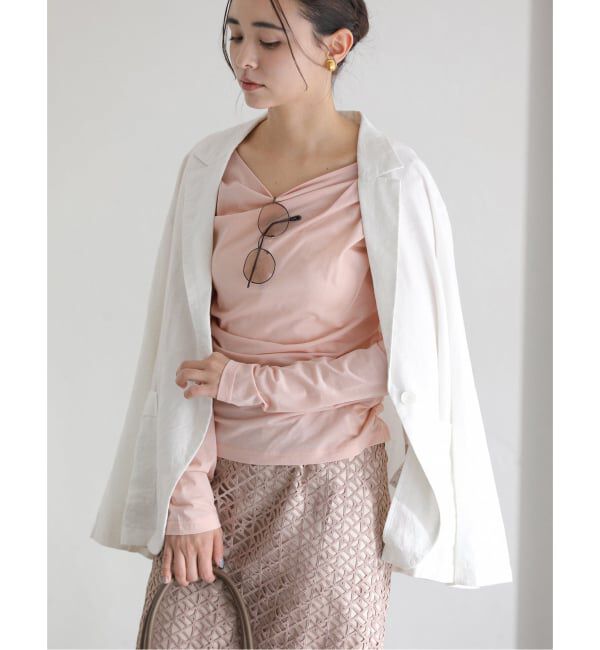  「《予約》【洗える】ウォッシャブルリネン混ジャケット」|テーラードジャケット|