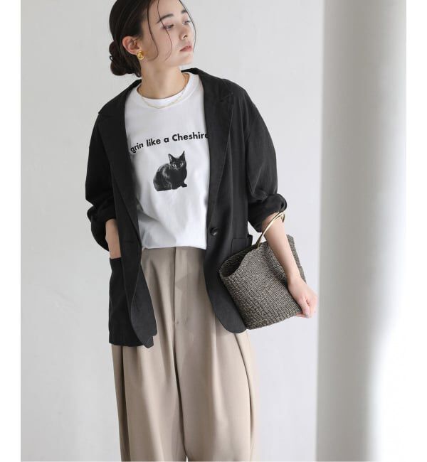  「《予約》【洗える】ウォッシャブルリネン混ジャケット」|テーラードジャケット|