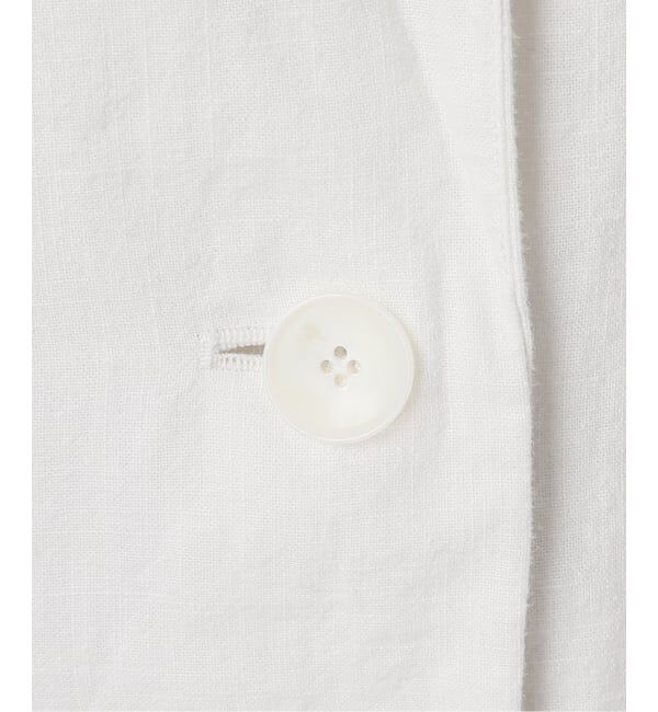  「《予約》【洗える】ウォッシャブルリネン混ジャケット」|テーラードジャケット|