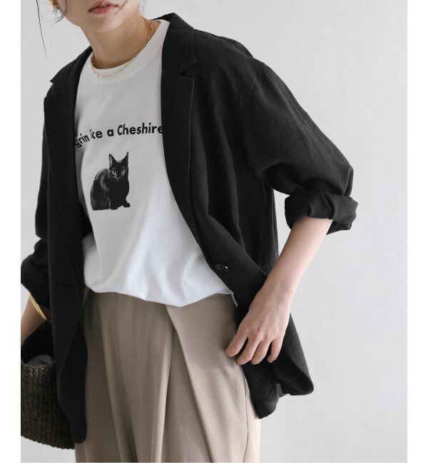  「《予約》【洗える】ウォッシャブルリネン混ジャケット」|テーラードジャケット|