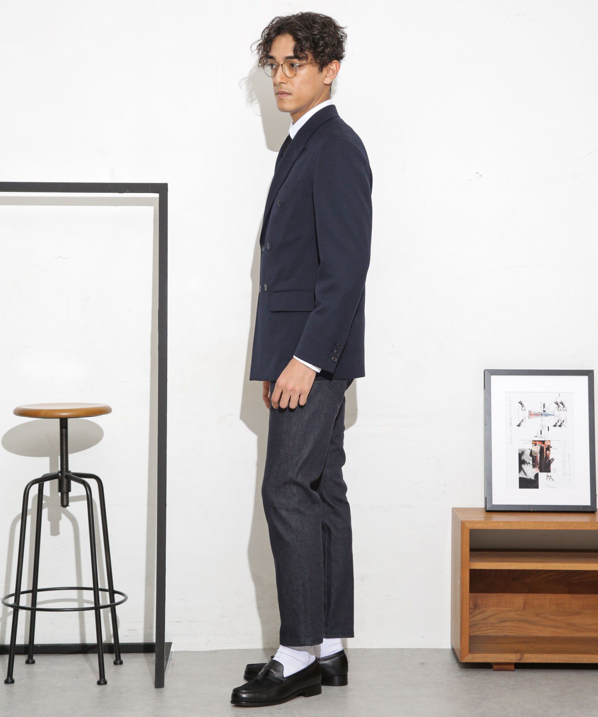 nano･universe「「ESSENTIAL LINE」TWソリッドダブルジャケット」|スーツ|