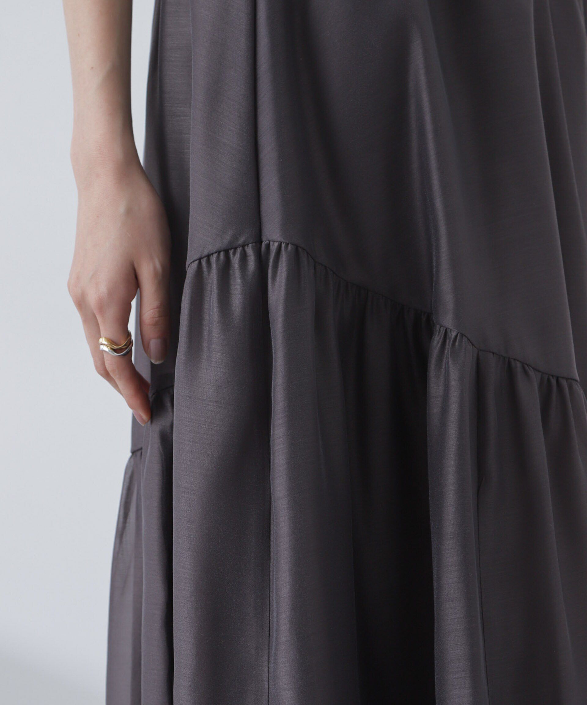 nano･universe「シアーギャザースカート」|スカート|