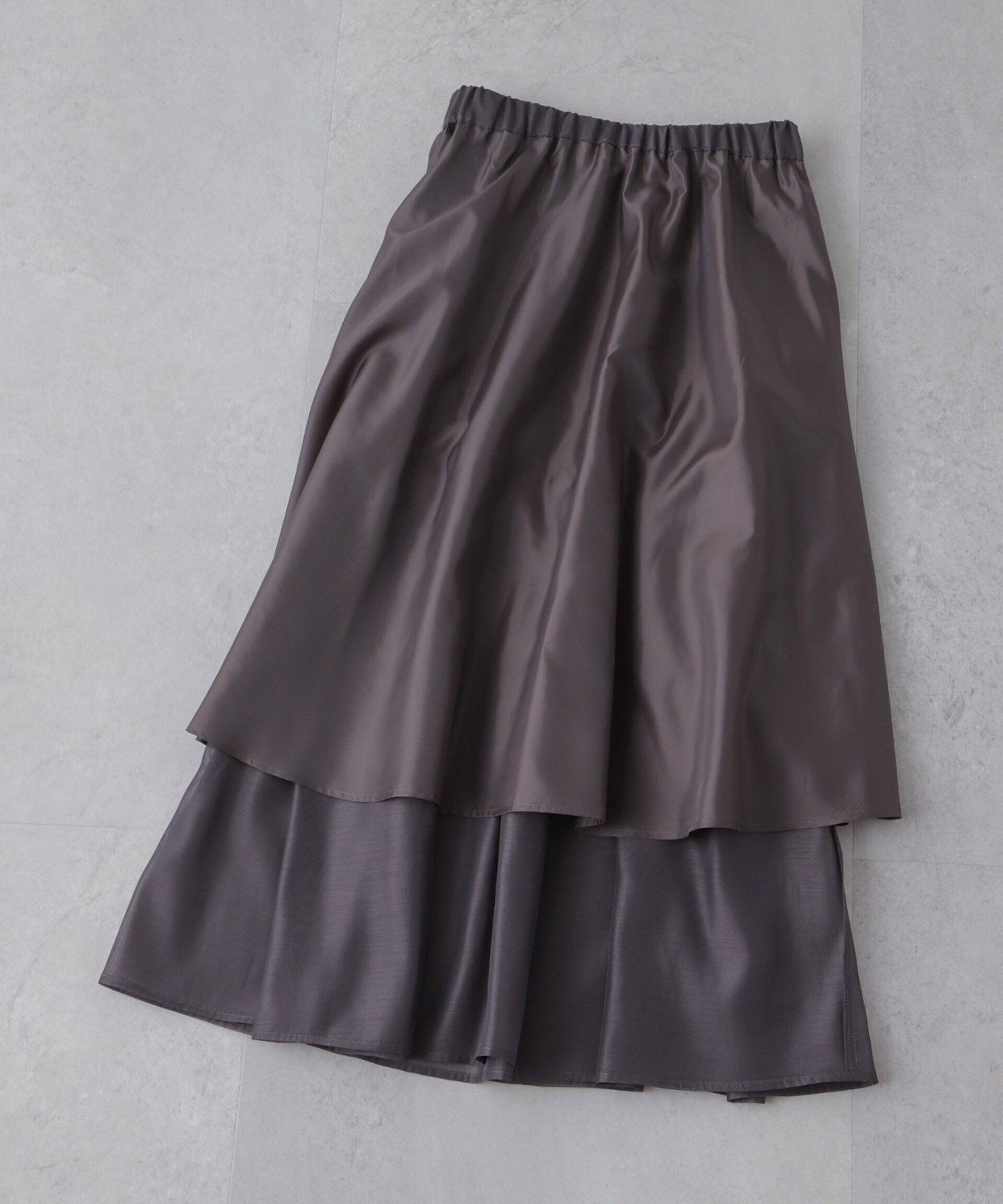 nano･universe「シアーギャザースカート」|スカート|